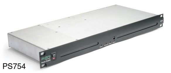 TECPRO PS754 Rackmount power supply/booster, dual circuit - 27-754