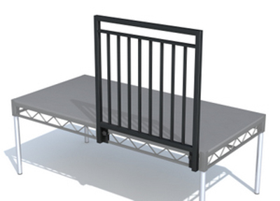 Steeldeck 3ft Wide Balustrade Guardrail (excludes shipping)