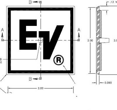 EV Self-Adhesive Badge F.01U.306.966 (pair)