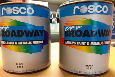 Rosco Off Broadway Paint 3.79L - Black (SURPLUS STOCK)