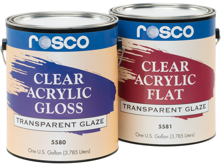 ROSCO Acrylic Glaze Clear Flat 3.79L 55811 