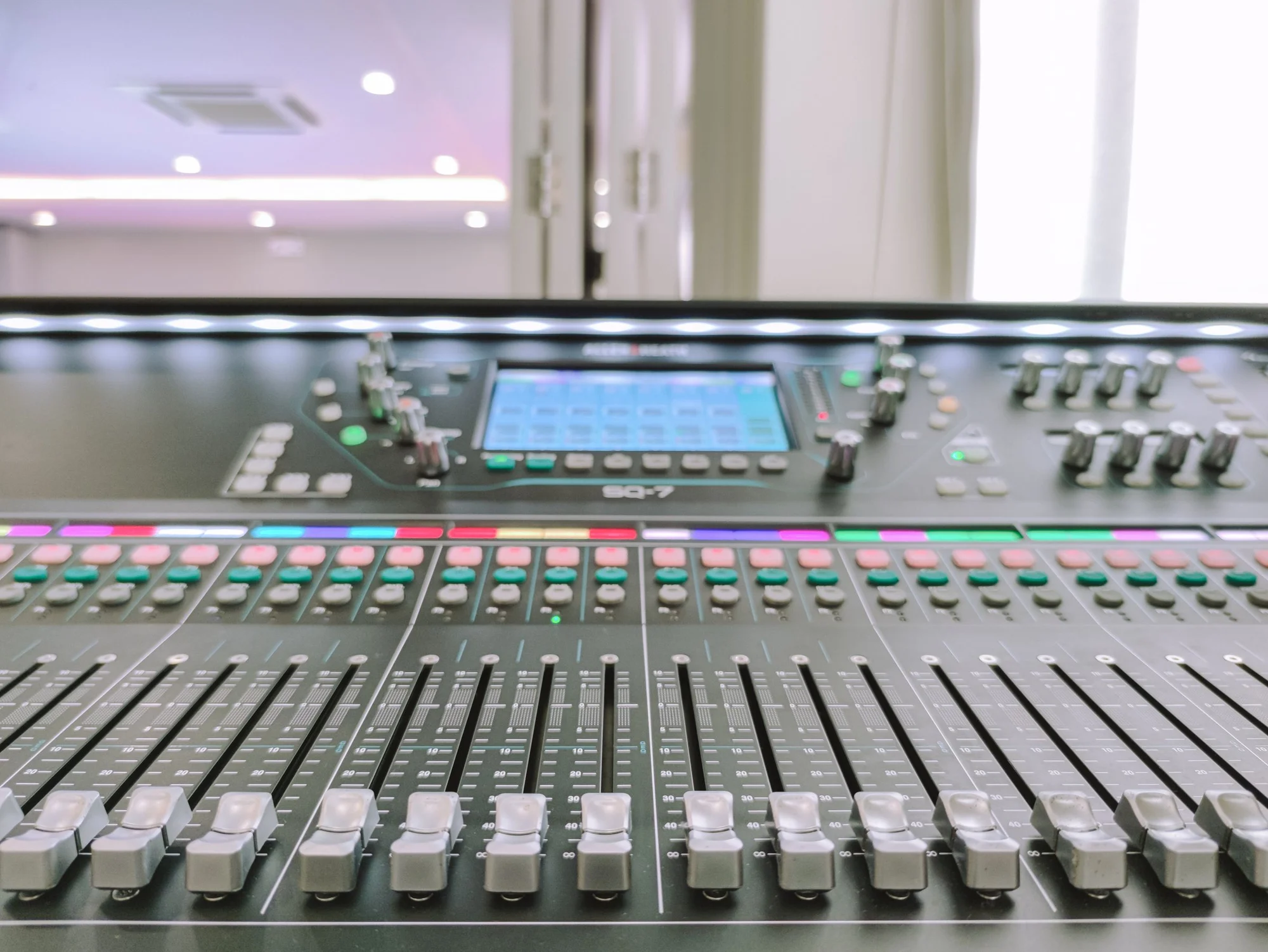 Audio console used for sound control
