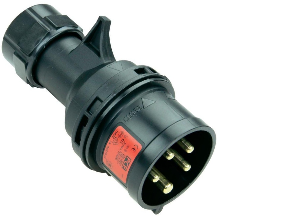 16 Amp TPNE Plug IP67 PCE (015-6x) ALL BLACK