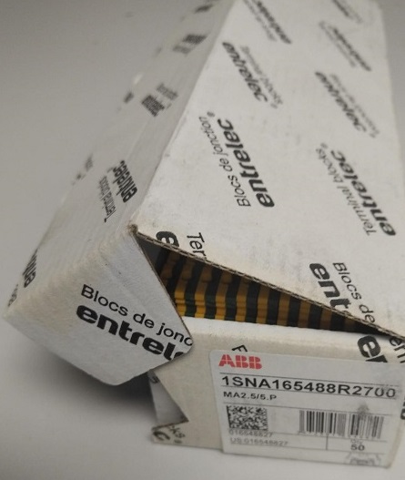 ABB MA2-5/5.P Ground Terminal  016548827 - Box of 50 - Surplus Stock