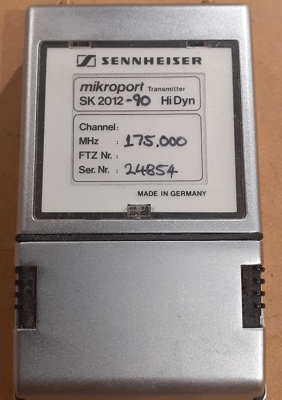 Sennheiser SK2012-90 Mikroport Transmitter 195.00MHz