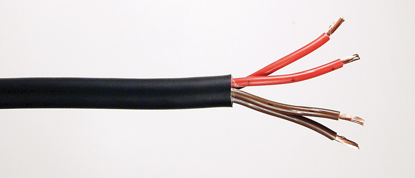 MCS 4 CORE 2.5mm SPEAKER CABLE (per metre) 33-450