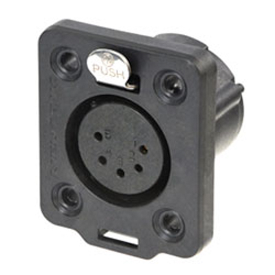 Neutrik NC5DFX-TOP (5P Female DMX Panel Mount IP65)