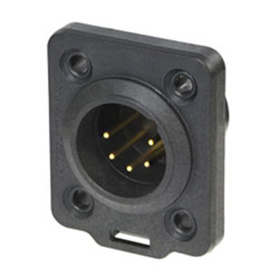 Neutrik NC5MDX-TOP (5P Male DMX Panel Mount IP65)