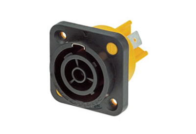 NEUTRIK NAC3FPX TRUCON PANEL MOUNT FEMALE (old style) (6.3mm spade terminals)