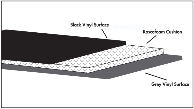 20m Offcut - Rosco Black/White Cabriole Floor (1.4m Wide) (discontinued) (excludes delivery)