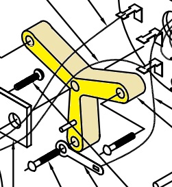 EV RE20 Rear Three Arm Bracket F.01U.110.420