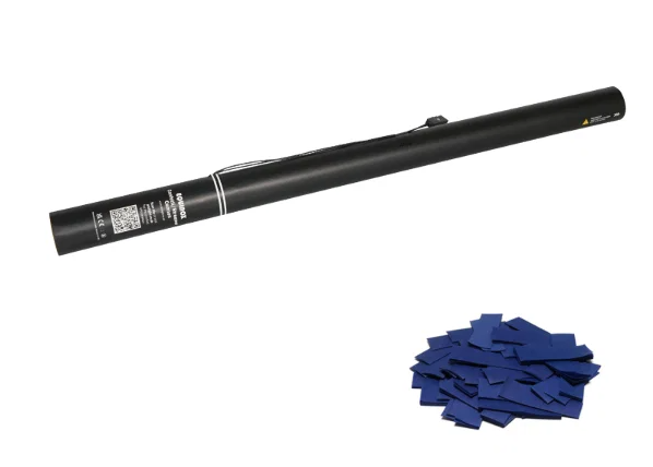EQUINOX - 80cm Electric Confetti Cannons DARK BLUE