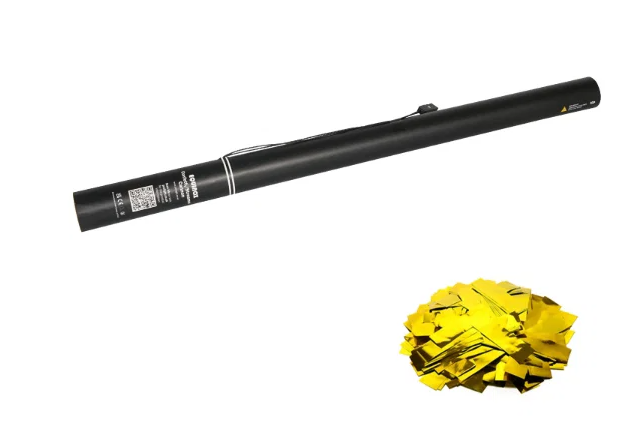 EQUINOX - 80cm Electric Confetti Cannons GOLD METALLIC