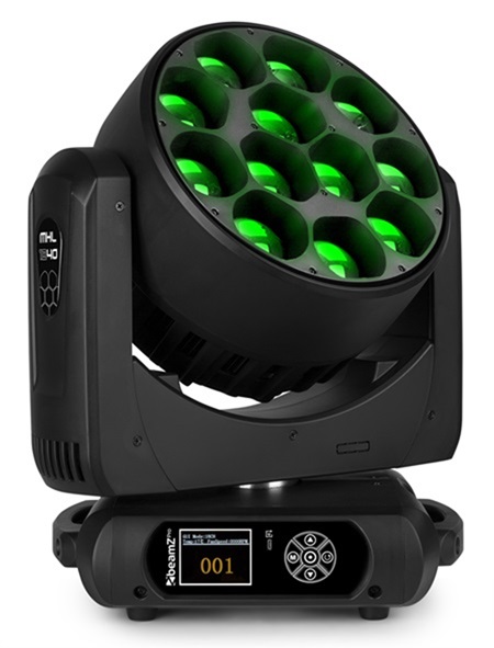BeamZ Pro - MHL1240 Moving Head Zoom 12x40W  (p/n 150.101)