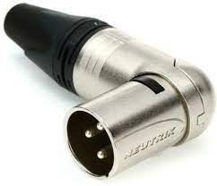 Neutrik NC3MRX (3P Male DMX Right Angle)