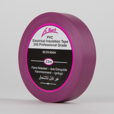 PVC Tape Electrical BS3924 (VIOLET) 19mm x 33m 