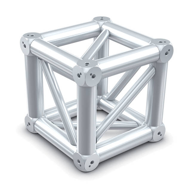 QX30C8 - Litec QX30SA 30cm Truss Dado 6 way box corner (8 nodules) (excludes shipping)