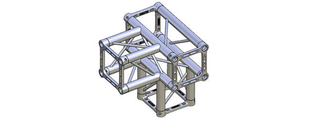 QX30SAT4 - Litec QX30SA 30cm Square Truss - 4 way tee (excludes shipping)