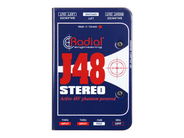 Radial - J48 Stereo Phantom Powered Active Direct Box
