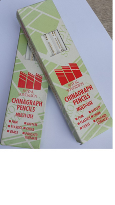 CHINAGRAPH PENCILS WHITE (box of 12)