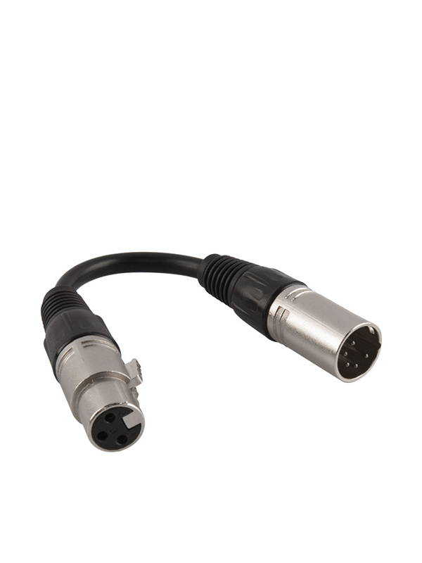 Chauvet Pro - Adaptor 3-pin (F) to 5-pin (M) 15cm