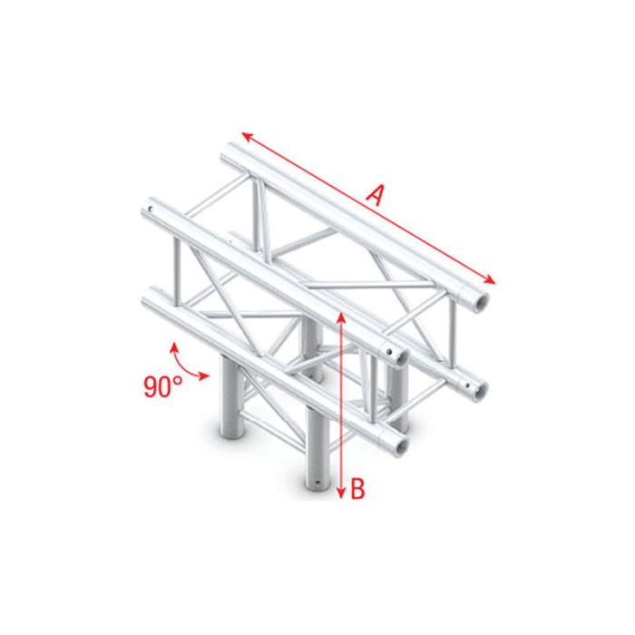 Milos Pro-30 Square G Truss - T-Cross 3-way - 50 cm