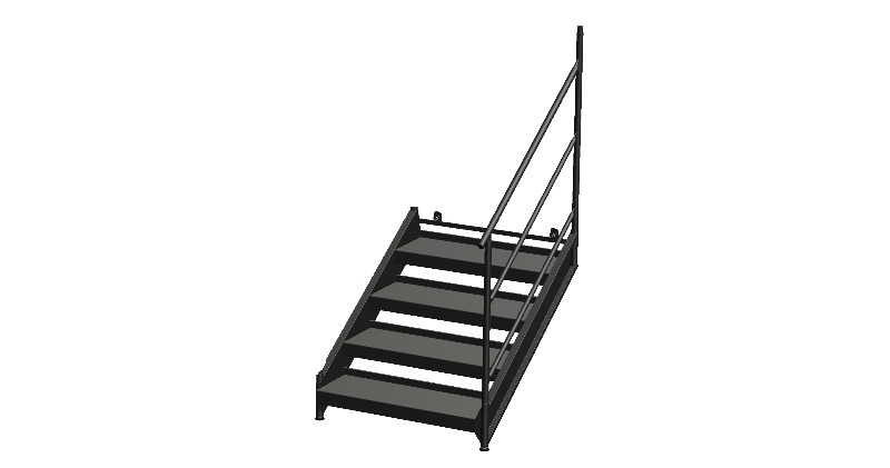 RAT 141Q22-900 Step Handrail (900mm stage height) (excludes shipping)