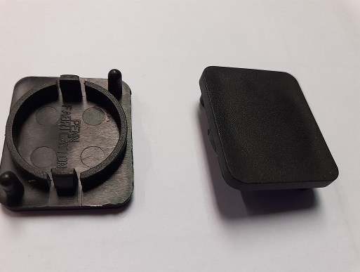 XLR Push-fit Blanking Plate, Black Plastic