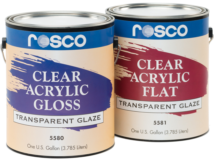ROSCO Acrylic Glaze Clear Flat 3.79L 150055810128 
