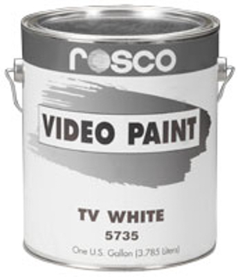 ROSCO Video Paint - TV Paint 3.79 Litres White 573517 (Neutral Grey Colour)