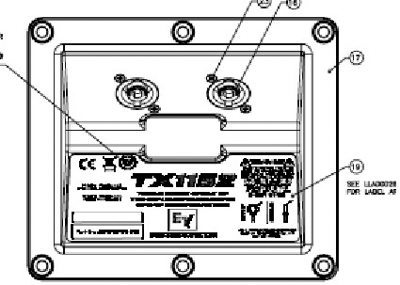 EV TX1152 Input Panel & Crossover F.01U.317.746
