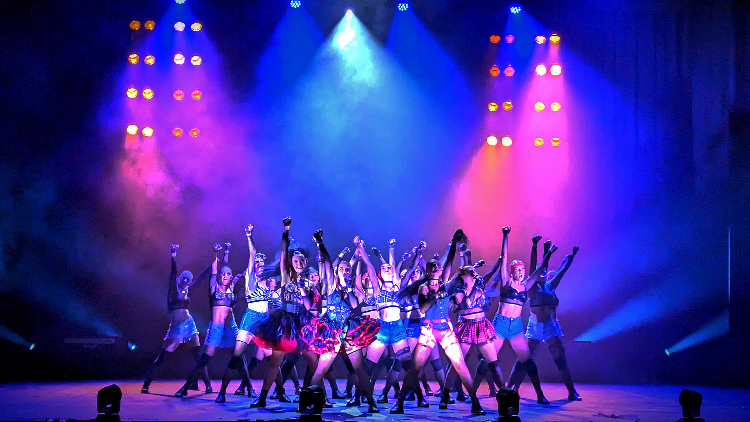 Stage production with lighting by 10 out of 10